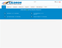 Tablet Screenshot of caldrongraphics.com